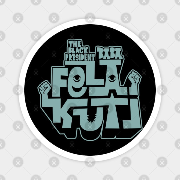 Fela Kuti - Afrobeat Revolution Magnet by Boogosh